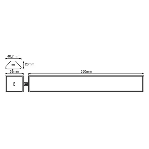 LEDVANCE Cabinet Corner LED meubelverlichting 55cm