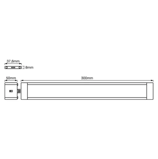 LEDVANCE Cabinet Slim onderbouwlamp 30cm 2 stuks