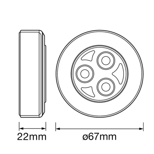 LEDVANCE DOT-it classic LED lamp zilver
