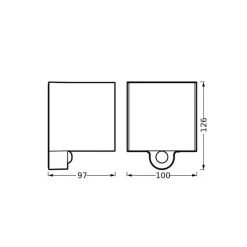 LEDVANCE LED buiten wandlamp Endura Style, sensor
