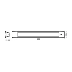 LEDVANCE LED kantoor hanglamp Lijn 840 lengte 60 cm, wit
