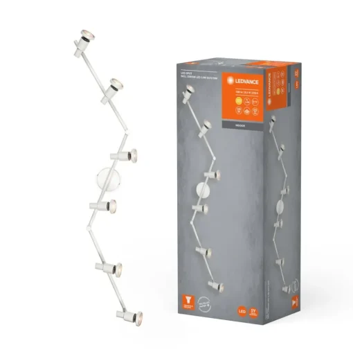 LEDVANCE LED plafondspot GU10, 6-lamps, wit