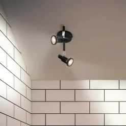LEDVANCE LED plafondspot GU10, 2-lamps, zwart