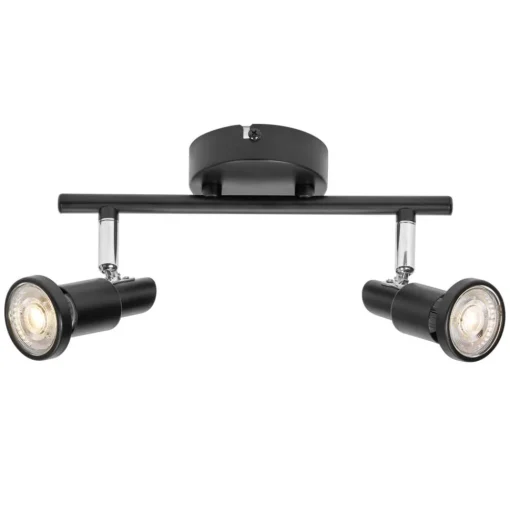 LEDVANCE LED plafondspot GU10, 2-lamps, zwart