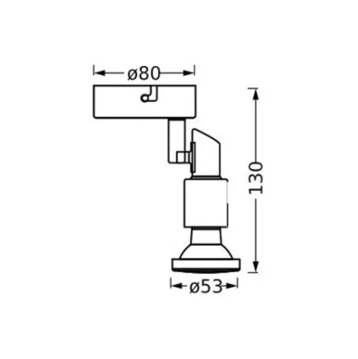 LEDVANCE LED plafondspot GU10, 1-lamp, wit