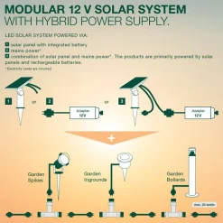 LEDVANCE LED tuinpadverlichting Endura Hybrid Venus, donkergrijs