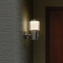 LEDVANCE LED wandlamp Endura Style Rondo, roestvrij staal, sensor