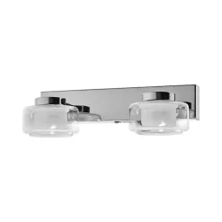 LEDVANCE LED wandlamp Orbis Flame, 2-lamps, chroom, IP44