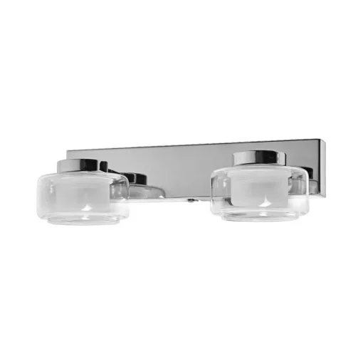 LEDVANCE LED wandlamp Orbis Flame, 2-lamps, chroom, IP44