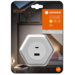LEDVANCE Lunetta Hexagon stekker-nachtlicht wit