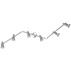 LEDVANCE Niclas LED spot, nikkel, 6-lamps