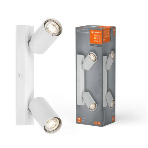 LEDVANCE Octagon LED spot, dimbaar, 2-lamps, wit