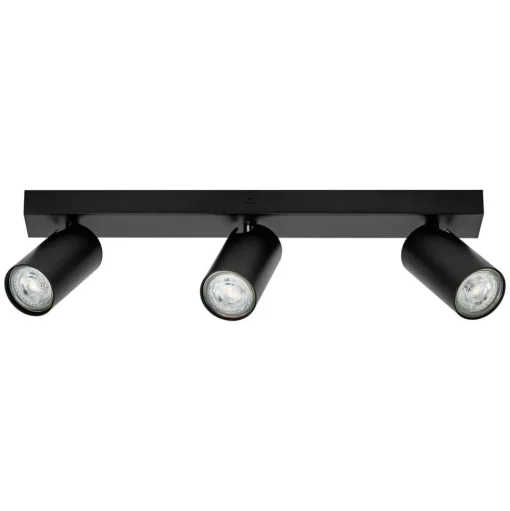 LEDVANCE Octagon LED spot, dimbaar, 3-lamps, zwart