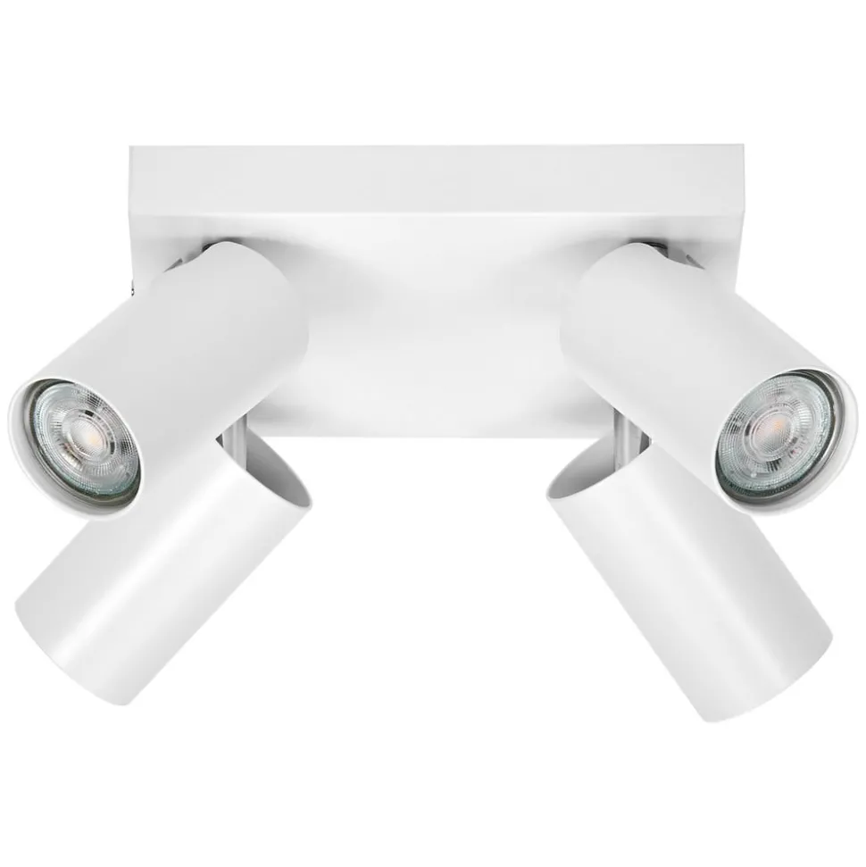 LEDVANCE Octagon LED spot, dimbaar, 4-lamps, vierkant, wit