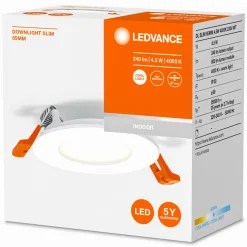 LEDVANCE Recess Slim LED inbouwlamp Ø8,5cm 4000K