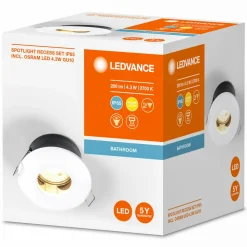 LEDVANCE Recess Twistlock inbouwlamp IP65, wit