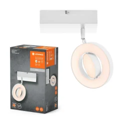 LEDVANCE Saturnus CCT LED wandspot, schakelaar, wit