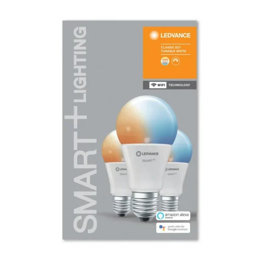 LEDVANCE SMART+ WiFi E27 9W Classic CCT per 3