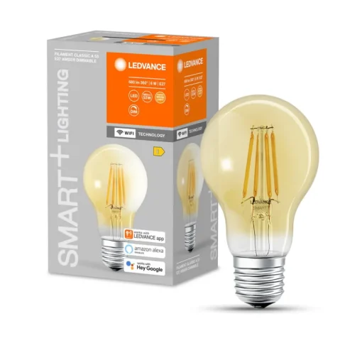 LEDVANCE SMART+ WiFi E27 6W Classic goud 2.400K