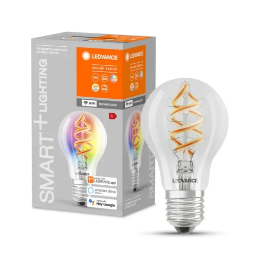 LEDVANCE SMART+ WiFi E27 4,5W Classic RGB 827