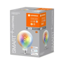 LEDVANCE SMART+ WiFi E27 4,8W helder G125 RGB CCT
