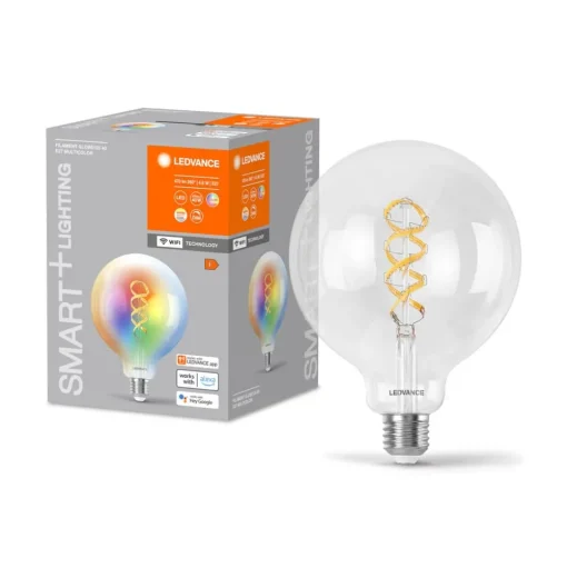 LEDVANCE SMART+ WiFi E27 4,8W helder G125 RGB CCT
