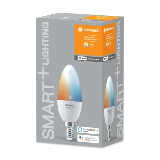 LEDVANCE SMART+ WiFi E14 4,9W kaars 2.700-6.500K