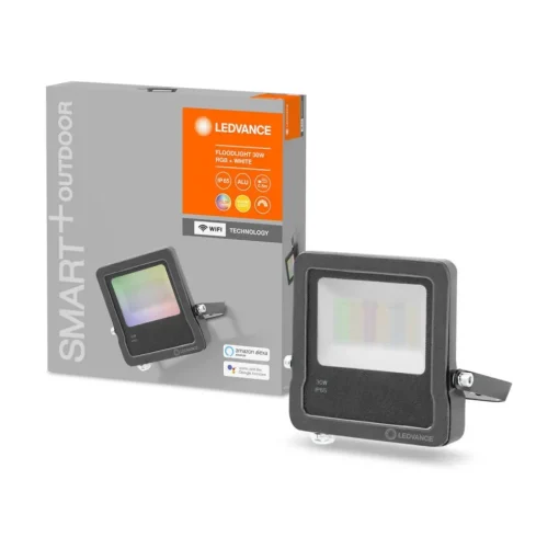LEDVANCE SMART+ WiFi Floodlight, RGBW, grijs, 30W