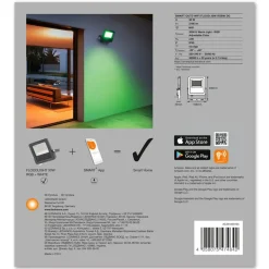 LEDVANCE SMART+ WiFi Floodlight, RGBW, grijs, 30W