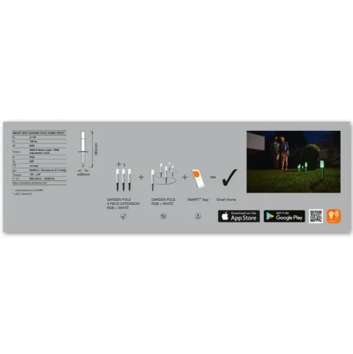 LEDVANCE SMART+ WiFi Garden Pole 36,5cm per 3