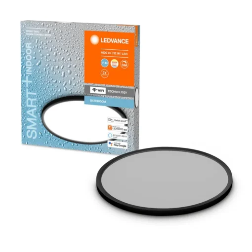 LEDVANCE SMART+ WiFi Orbis Disc, zwart, Ø 50 cm