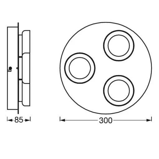 LEDVANCE SMART+ WiFi Orbis Wall Round, Ø 30 cm