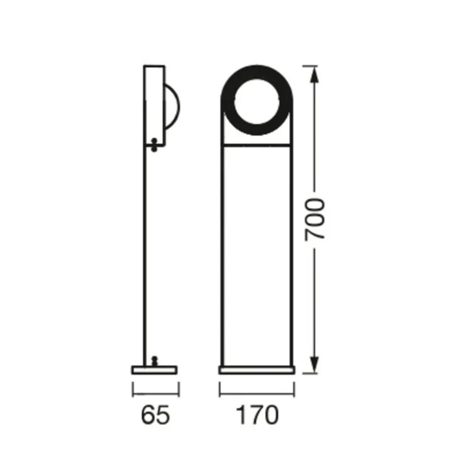 LEDVANCE SMART+ WiFi Swing Round LED tuinlamp