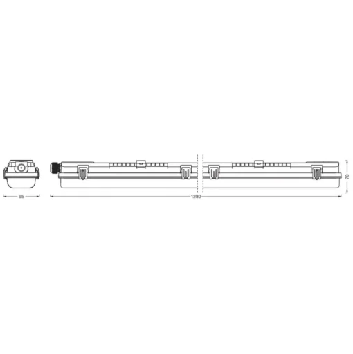 LEDVANCE Submarine PCR 120 G13 T8 2x13,5W vochtbestendige lamp