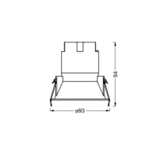 LEDVANCE Twist inbouwspot Ø9,3cm 840 wit/zilver