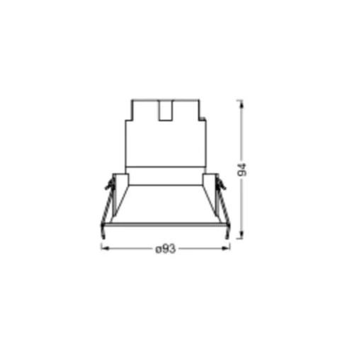 LEDVANCE Twist inbouwspot Ø9,3cm 830 wit/zilver