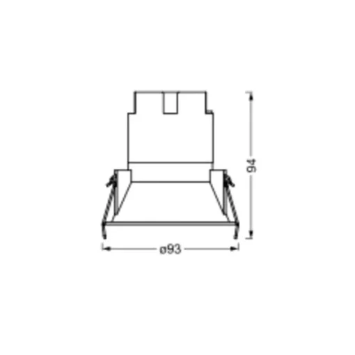 LEDVANCE Twist inbouwspot Ø9,3cm 830 wit/zwart