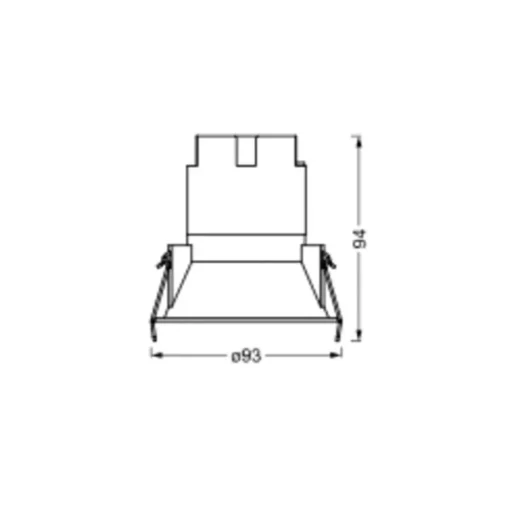 LEDVANCE Twist LED inbouwspot Ø9,3cm 840 wit/wit