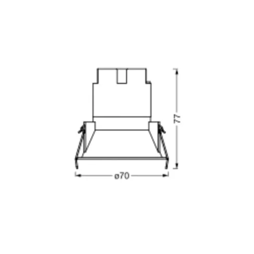 LEDVANCE Twist LED inbouwspot Ø7cm 840 wit/wit