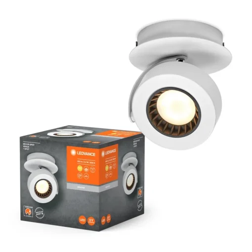 LEDVANCE Venus LED wandspot, 3.000 K, schakelaar, wit