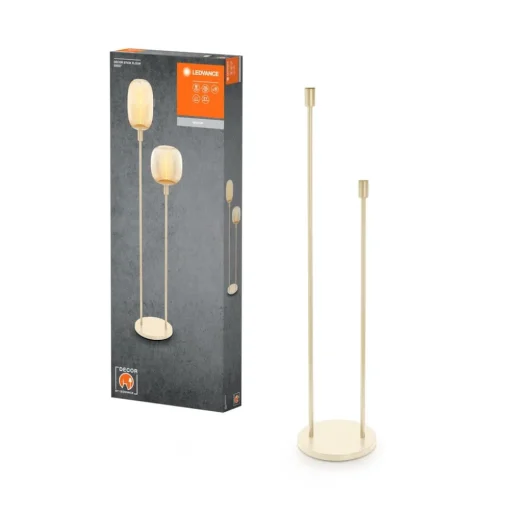 LEDVANCE vloerlamp Decor Stick 2-lamps, hoogte 146cm, beige