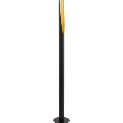 LED-voetlamp Barbotto in zwart/goud