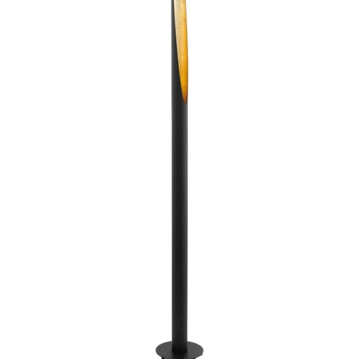 LED-voetlamp Barbotto in zwart/goud