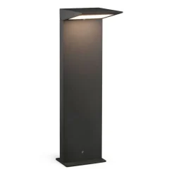 LED-wegepaal Soleil, antraciet, metaal, IP54, sensor