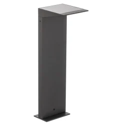 LED-wegepaal Soleil, antraciet, metaal, IP54, sensor