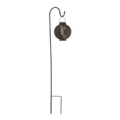 LED-zonne-aardpen Forli, vlameffect, set van 2, 93 cm, IP44