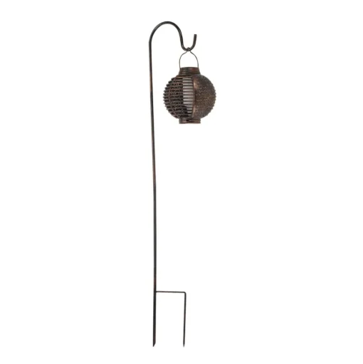 LED-zonne-aardpen Forli, vlameffect, set van 2, 93 cm, IP44