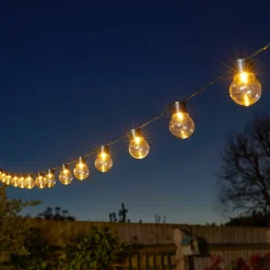 LED-zonnelichtketting GloBulb, 20 lampjes, IP44