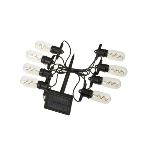 LED-zonnelichtketting Vintage 365, 8-lamps, glas, IP44
