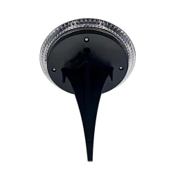 LED-zonne-vloerlamp KANE, zwart, set van 6, IP44